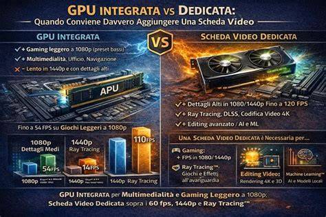 grafici di gestione GPU integrata vs dedicata