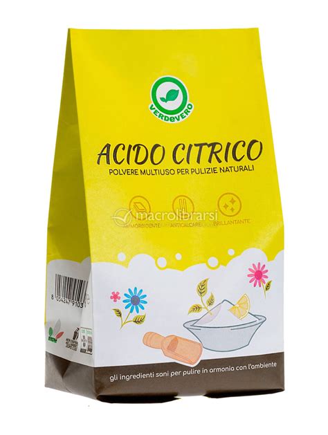 Cristalli di acido citrico polvere bianca
