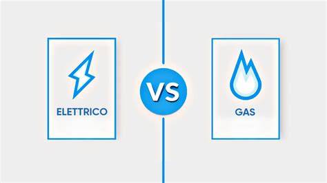 Immagine confronto versioni gas ed elettrica di scaldabagno
