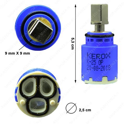 cartuccia rubinetto 25 mm STSR dettagli