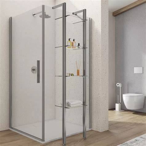 Diagramma disposizione mensole in box doccia