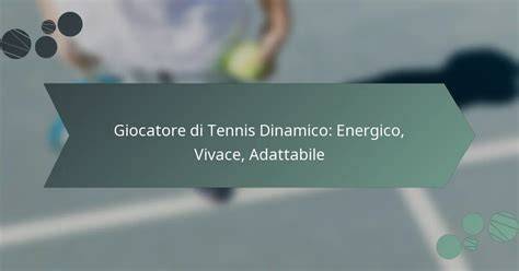 grafico allenamento tennis dinamico