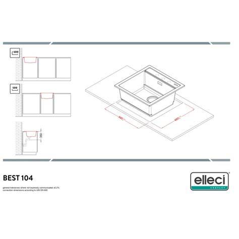 lavello Elleci Best 104 caratteristiche