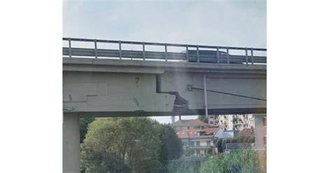cavalcavia Moncalieri crepa cemento interventi controllo